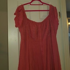 Off the shoulder maxi dress